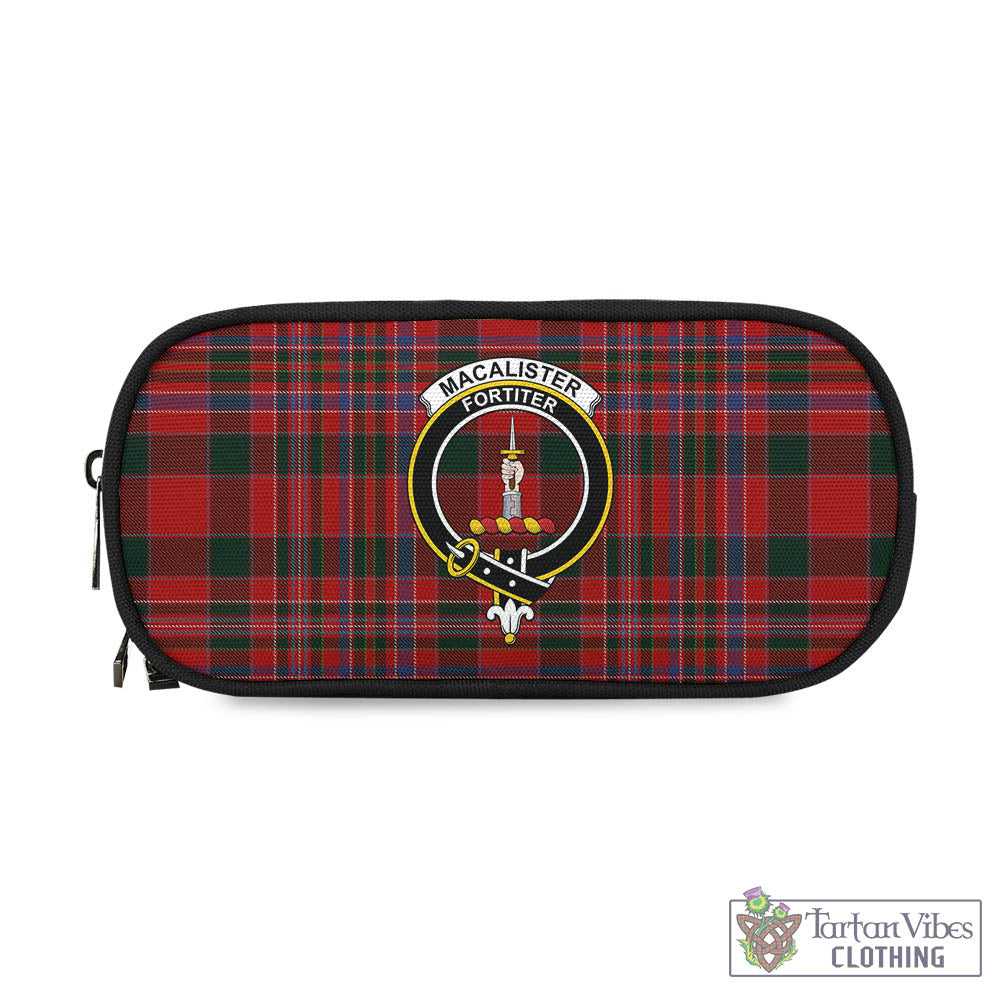 Tartan Vibes Clothing MacAlister Tartan Pen and Pencil Case with Family Crest