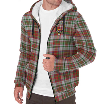 MacAlister Dress Tartan Sherpa Hoodie with Family Crest