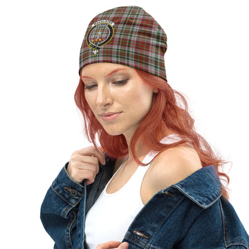 MacAlister Dress Tartan Beanies Hat with Family Crest