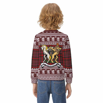 MacAlister (McAlister) Clan Tartan Crest Christmas Kid Ugly Sweatshirt Coat of Arms Funny Style