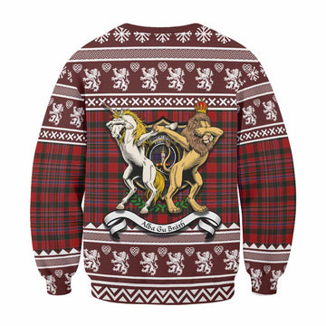 MacAlister (McAlister) Clan Tartan Crest Christmas Sweatshirt Coat of Arms Funny Style