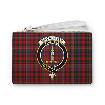 MacAlister (McAlister) Family Crest Tartan Clutch Bag