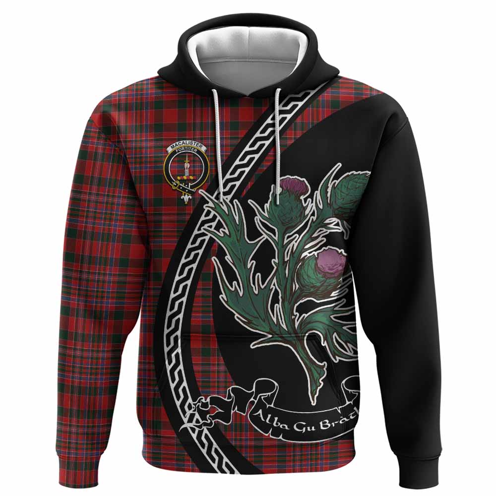 MacAlister (McAlister) Family Crest Tartan Hoodie Alba Thistle Inspired - Tartan Vibes Clothing