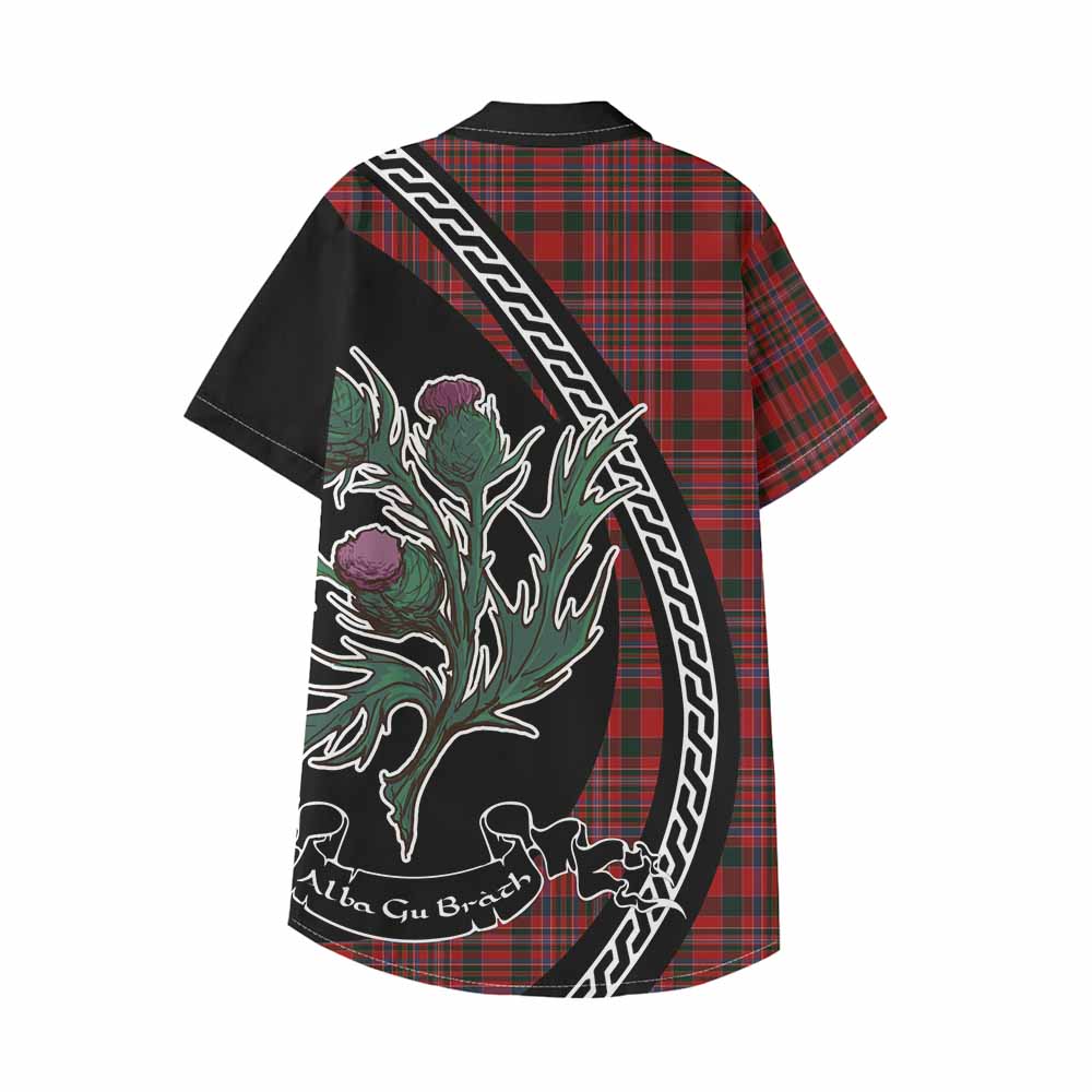 MacAlister (McAlister) Family Crest Tartan Kid Hawaiian Shirt Alba Thistle Inspired - Tartan Vibes Clothing