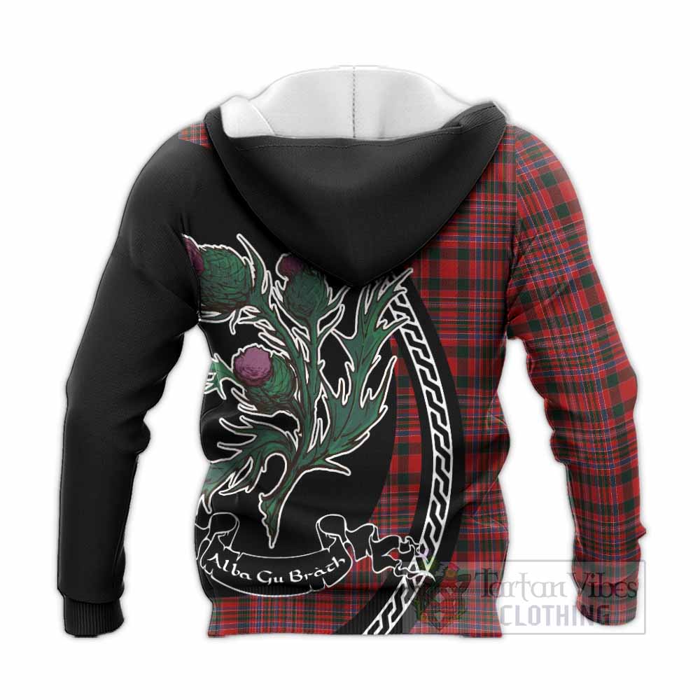 MacAlister (McAlister) Family Crest Tartan Knitted Hoodie Alba Thistle Inspired - Tartan Vibes Clothing