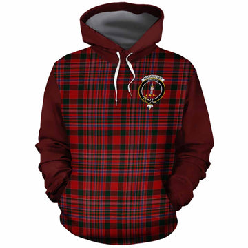 MacAlister (McAlister) Tartan Accent Cotton Hoodie with Family Crest