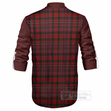 MacAlister (McAlister) Tartan Accent Ghillie Shirt with Family Crest