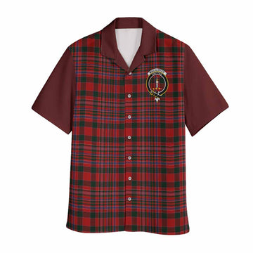 MacAlister (McAlister) Tartan Accent Hawaiian Shirt with Family Crest