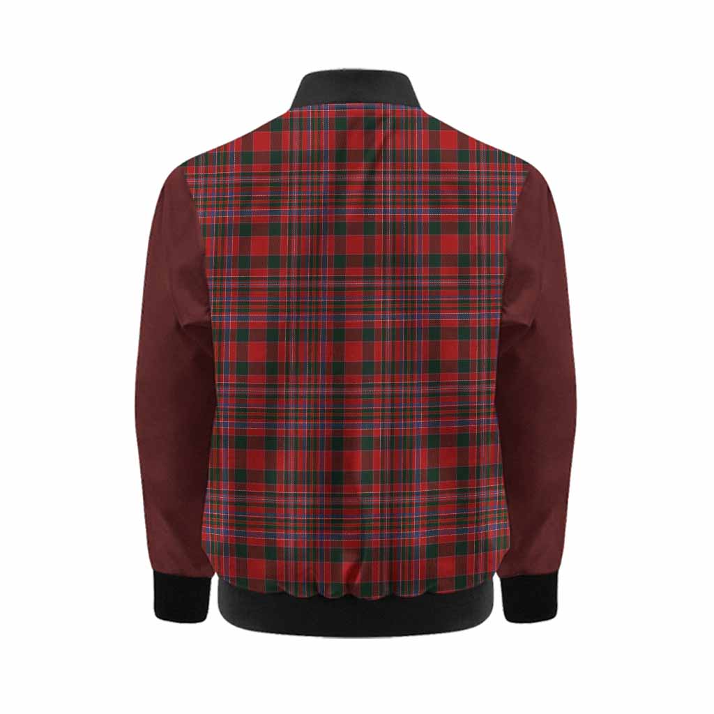 MacAlister (McAlister) Tartan Accent Kid Bomber Jacket with Family Crest