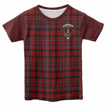 MacAlister (McAlister) Tartan Accent Kid T-shirt with Family Crest