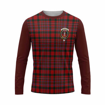 MacAlister (McAlister) Tartan Accent Long Sleeve T-Shirt with Family Crest