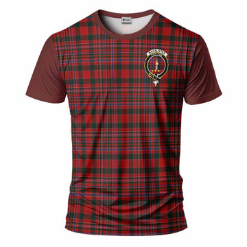 MacAlister (McAlister) Tartan Accent T-Shirt with Family Crest