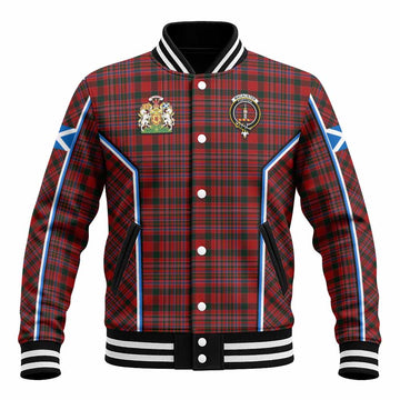 MacAlister (McAlister) Tartan Crest Baseball Jacket Scotland Coat of Arm Flag Style