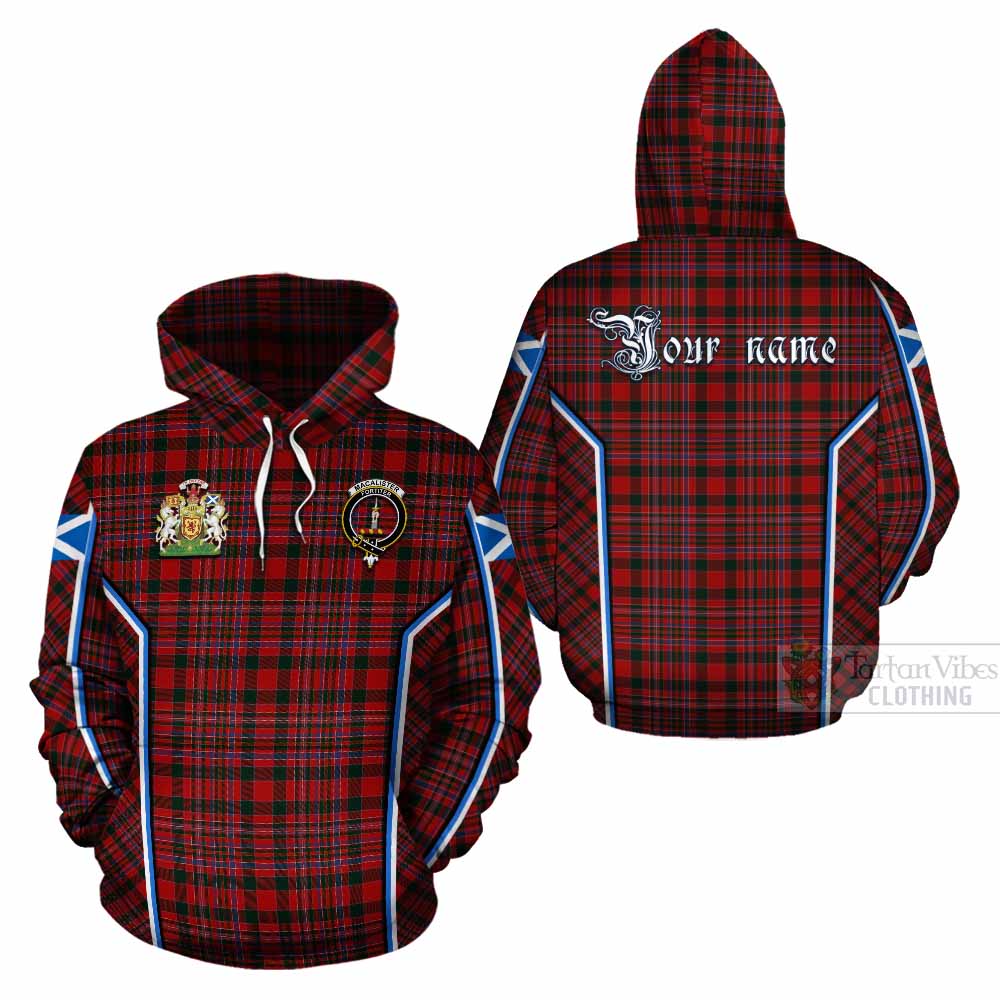 MacAlister (McAlister) Tartan Crest Cotton Hoodie Scotland Coat of Arm Flag Style - Tartan Vibes Clothing