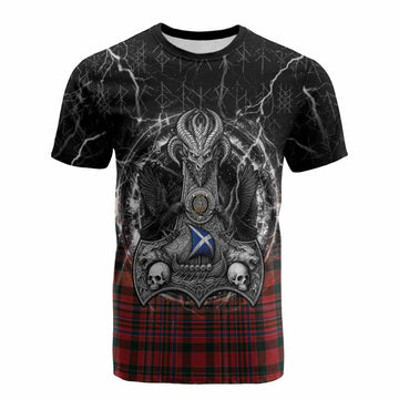 MacAlister (McAlister) Tartan Crest Cotton T-shirt Celtic Odin's Raven Legacy