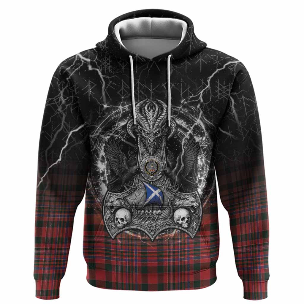 MacAlister (McAlister) Tartan Crest Hoodie Celtic Odin's Raven Legacy
