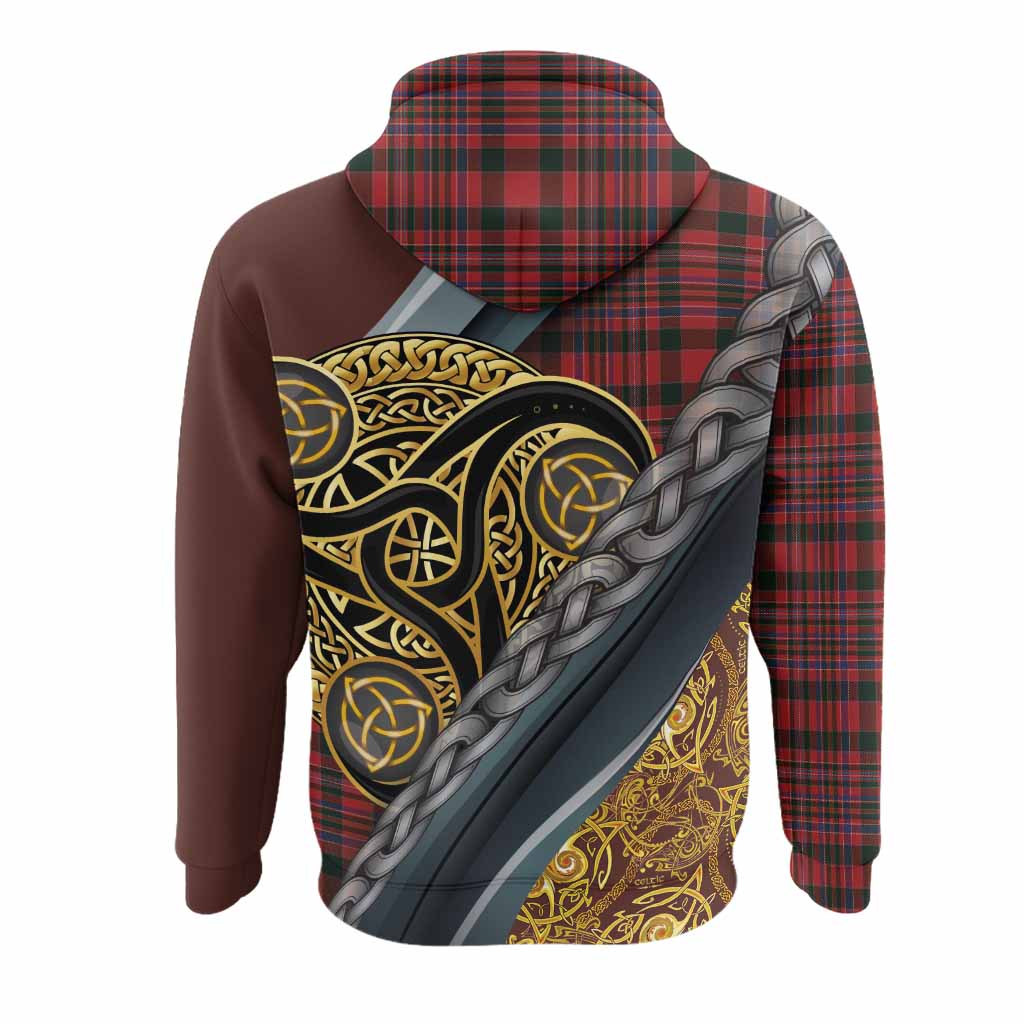 MacAlister (McAlister) Tartan Crest Hoodie Scottish Triskele Celtic