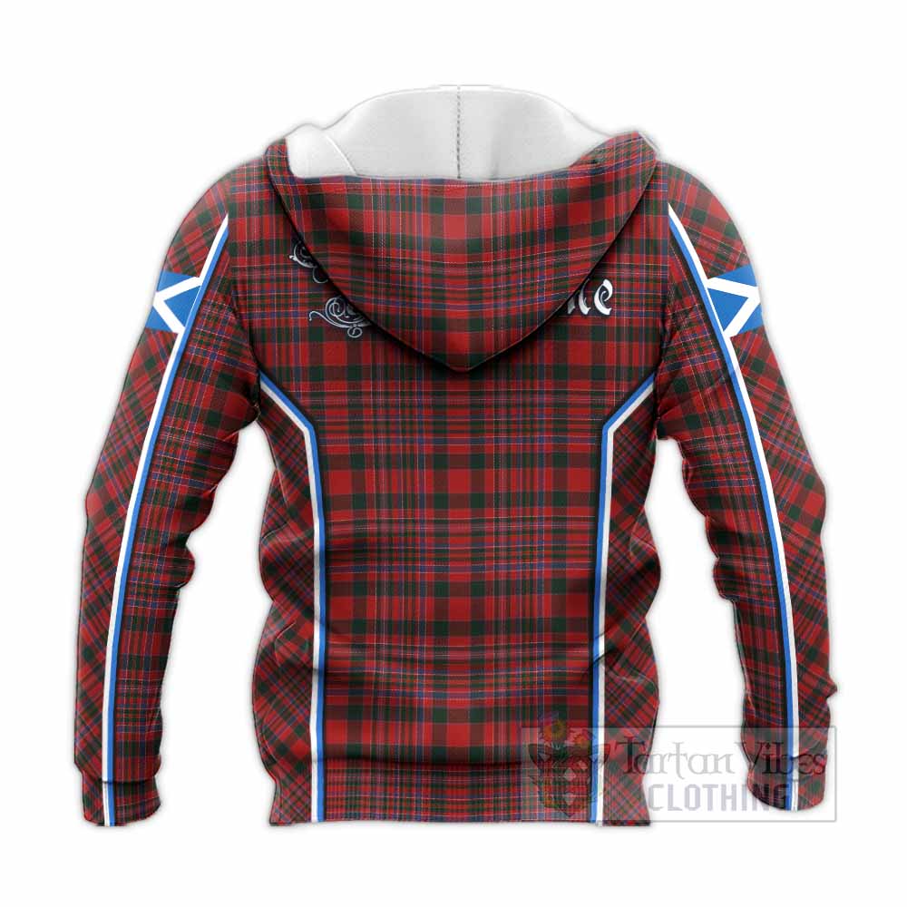 MacAlister (McAlister) Tartan Crest Knitted Hoodie Scotland Coat of Arm Flag Style - Tartan Vibes Clothing