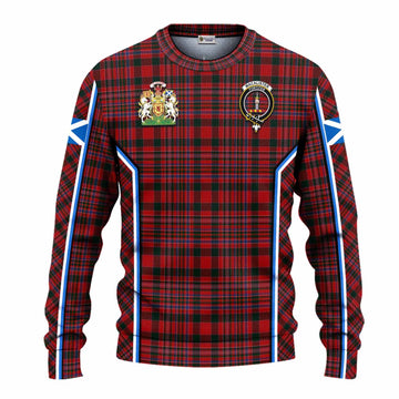 MacAlister (McAlister) Tartan Crest Knitted Sweater Scotland Coat of Arm Flag Style - Tartan Vibes Clothing