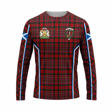 MacAlister (McAlister) Tartan Crest Long Sleeve T-Shirt Scotland Coat of Arm Flag Style - Tartan Vibes Clothing