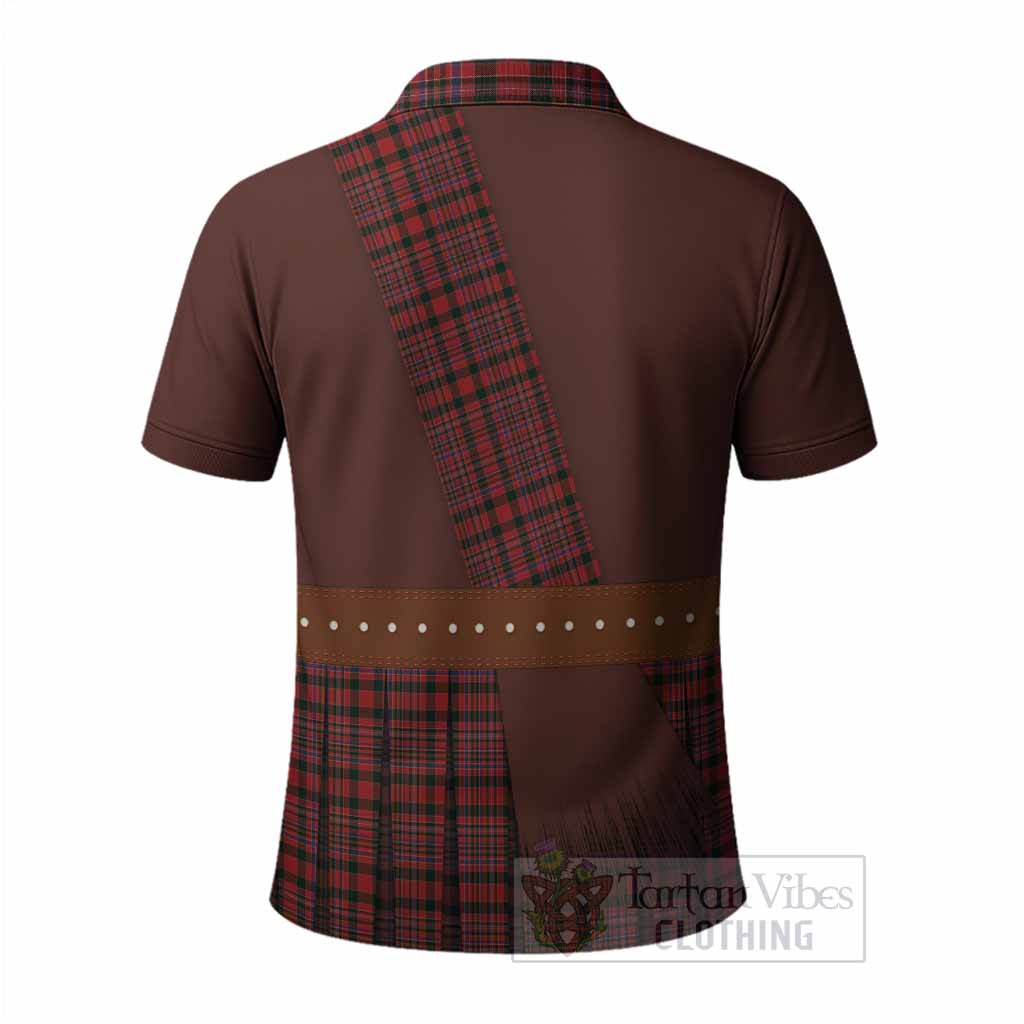 MacAlister (McAlister) Tartan Crest Polo Shirt Kilt Costume Style