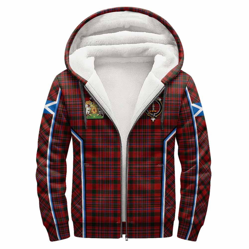 MacAlister (McAlister) Tartan Crest Sherpa Hoodie Scotland Coat of Arm Flag Style - Tartan Vibes Clothing