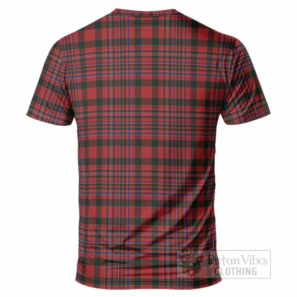 MacAlister (McAlister) Tartan Crest T-Shirt Ferocious Lion Style