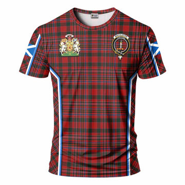 MacAlister (McAlister) Tartan Crest T-shirt Scotland Coat of Arm Flag Style - Tartan Vibes Clothing