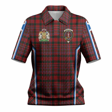 MacAlister (McAlister) Tartan Crest Women’s Polo Sweater Top Scotland Coat of Arm Flag Style