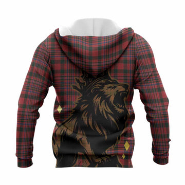 MacAlister (McAlister) Tartan Family Crest Knitted Hoodie Crowned Lion Roaring