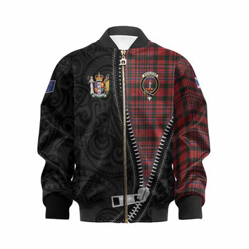 MacAlister (McAlister) Tartan Kid Bomber Jacket New Zealand Pattern Unique Zipper Stylized