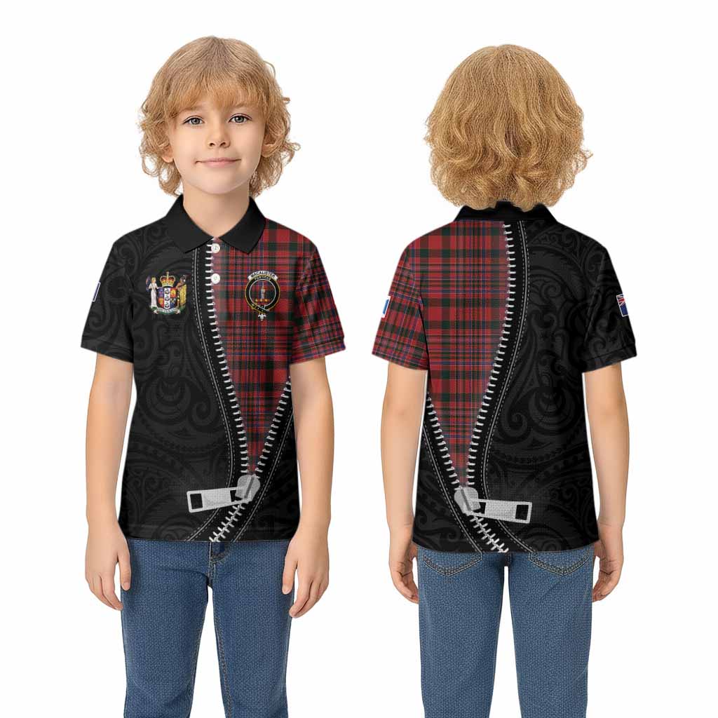 MacAlister (McAlister) Tartan Kid Polo Shirt New Zealand Pattern Unique Zipper Stylized