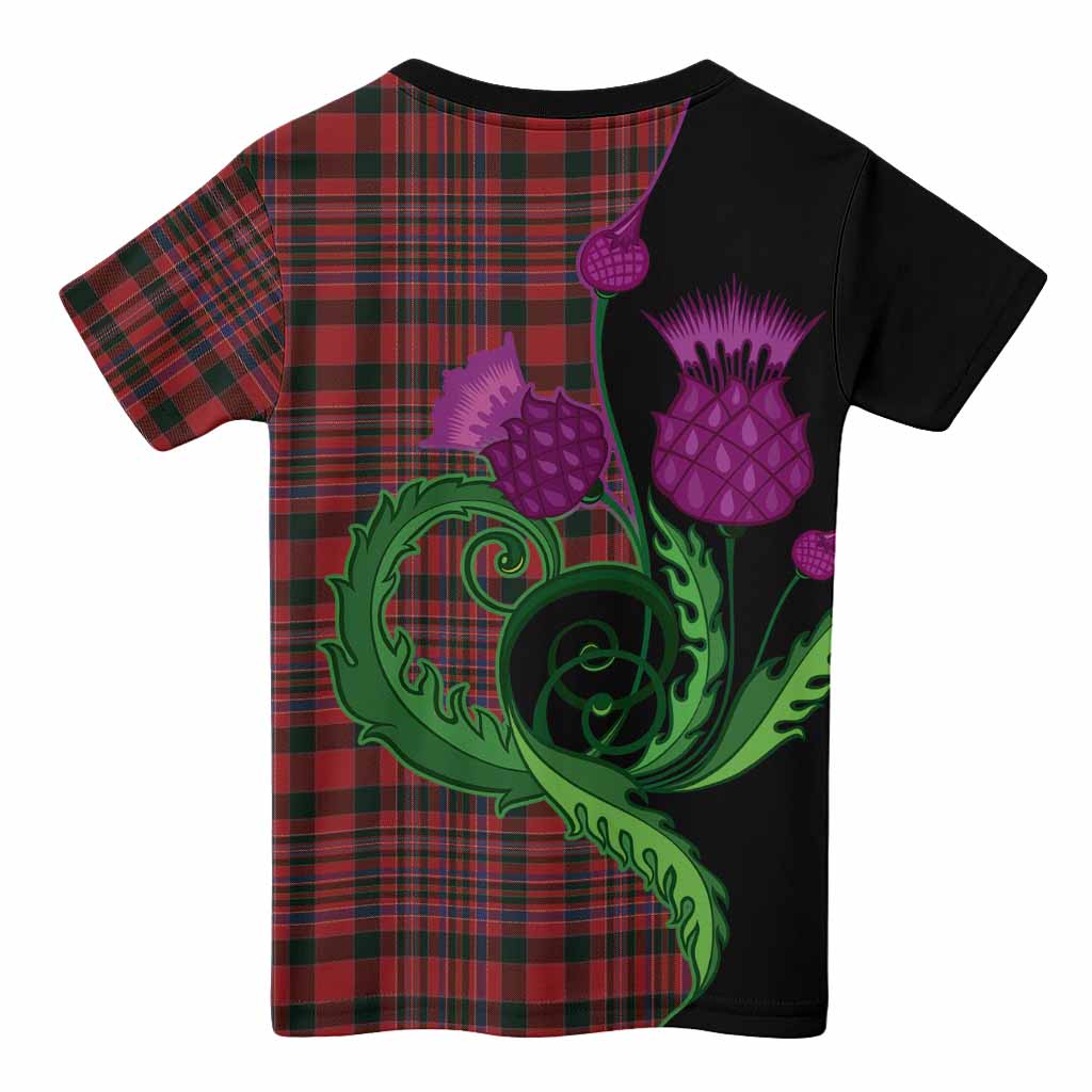 MacAlister (McAlister) Tartan Kid T-shirt Traditional Scottish Thistle