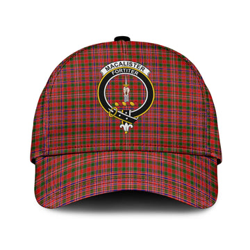 MacAlister Modern Tartan Classic Cap with Family Crest