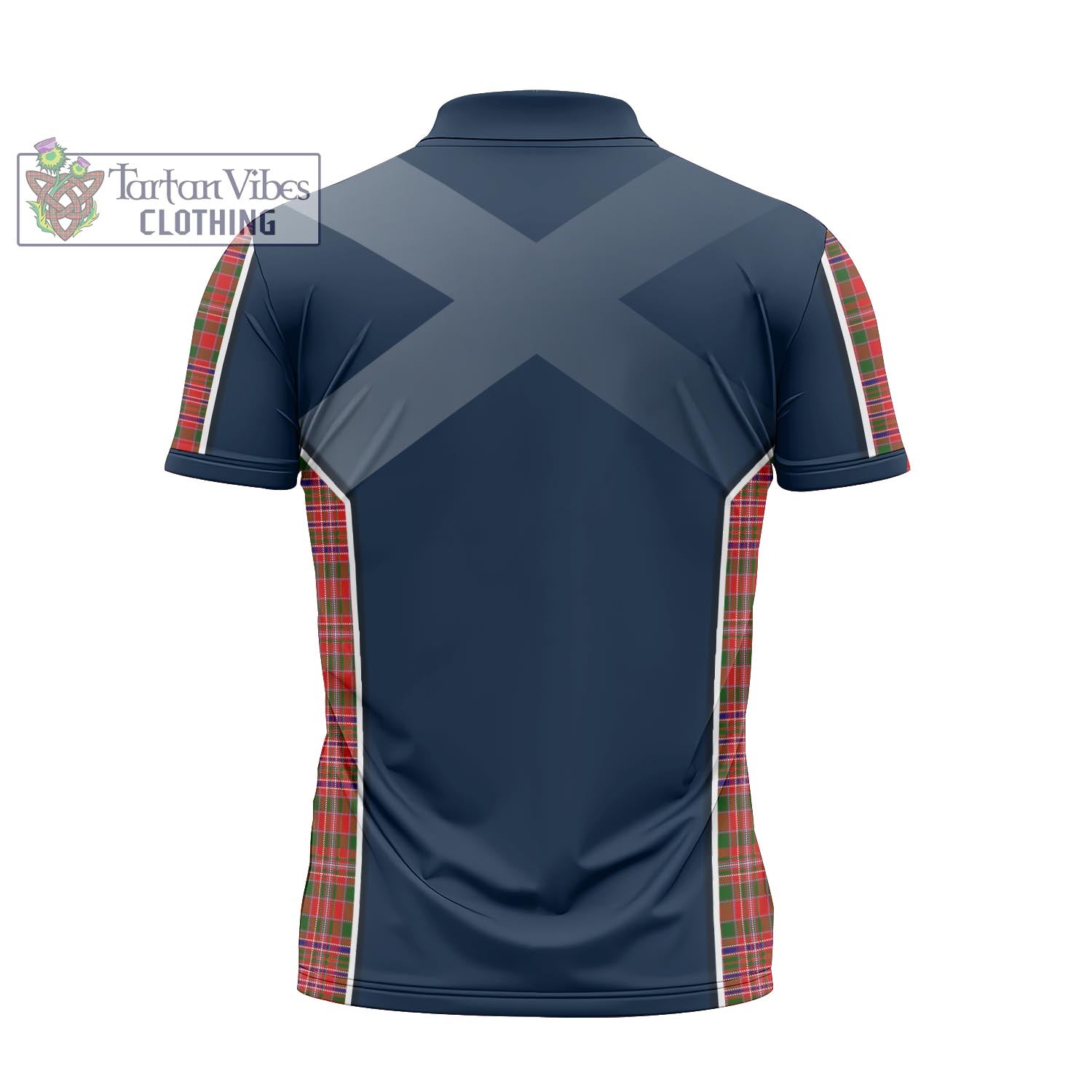 Tartan Vibes Clothing MacAlister Modern Tartan Zipper Polo Shirt with Family Crest and Lion Rampant Vibes Sport Style