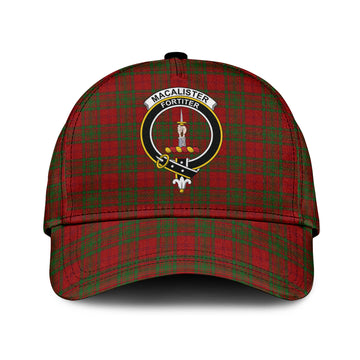 MacAlister of Glenbarr Tartan Classic Cap with Family Crest