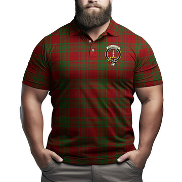 MacAlister of Glenbarr Tartan Men's Polo Shirt with Family Crest