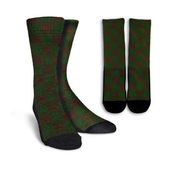 MacAlister of Glenbarr Hunting Tartan Crew Socks Cross Tartan Style