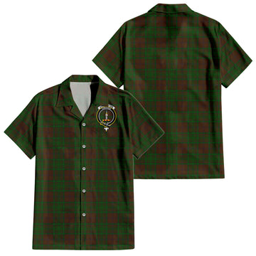 macalister-of-glenbarr-hunting-tartan-short-sleeve-button-down-shirt-with-family-crest