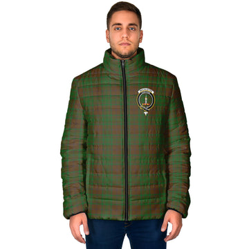 MacAlister of Glenbarr Hunting Tartan Padded Jacket with Family Crest