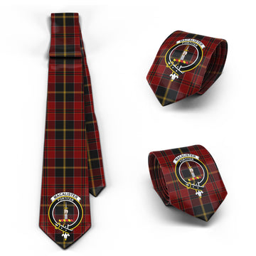 MacAlister of Skye Tartan Classic Necktie with Family Crest