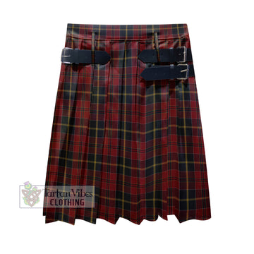 MacAlister of Skye Tartan Men's Pleated Skirt - Fashion Casual Retro Scottish Kilt Style