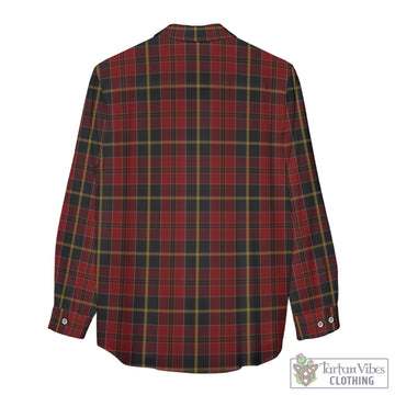 MacAlister of Skye Tartan Womens Casual Shirt with Family Crest