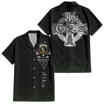 MacAlpine (MacAlpin) Tartan Hawaiian Shirt Shirt Featuring Alba Gu Brath Family Crest Celtic Inspired