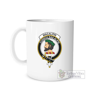 MacAlpin Family Crest Ceramic Mug One Size 11oz size - 2D-tartanvibesclothing