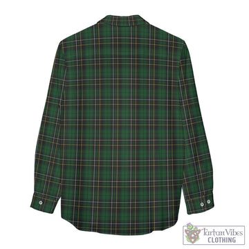MacAlpine (MacAlpin) Tartan Women's Casual Shirt with Family Crest