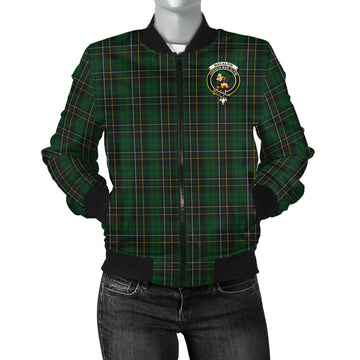 MacAlpin Tartan Bomber Jacket with Family Crest