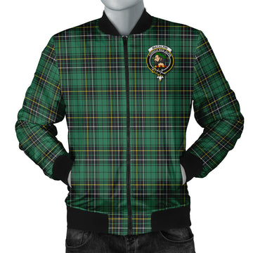 MacAlpin Ancient Tartan Bomber Jacket with Family Crest
