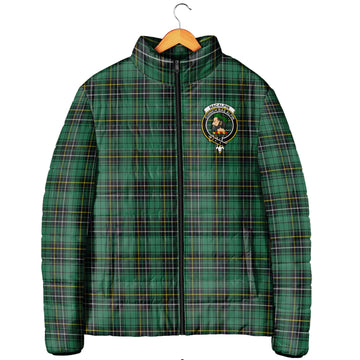 MacAlpin Ancient Tartan Padded Jacket with Family Crest