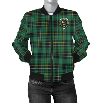 MacAlpin Ancient Tartan Bomber Jacket with Family Crest
